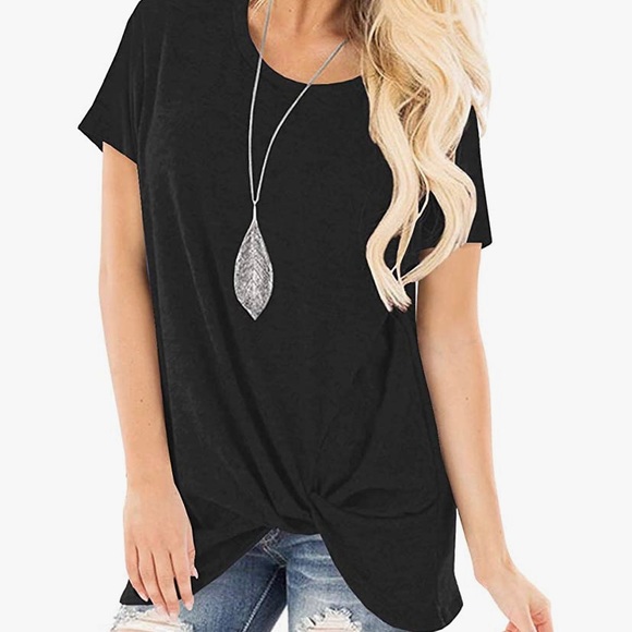 Women's Casual Shirts Twist Knot Tunics Tops -large size- (brand new in package) - Picture 1 of 6